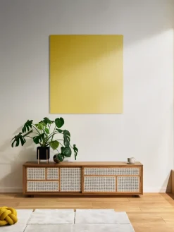 T.V & Media Units|T.V & Media Units^Design House Stockholm Air side table low, Oak, rattan Brown