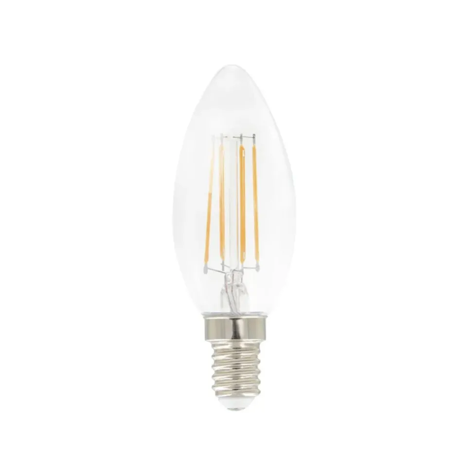 Discount Airam Filament LED candle light source, Clear, with memory e14, 5w Transparent