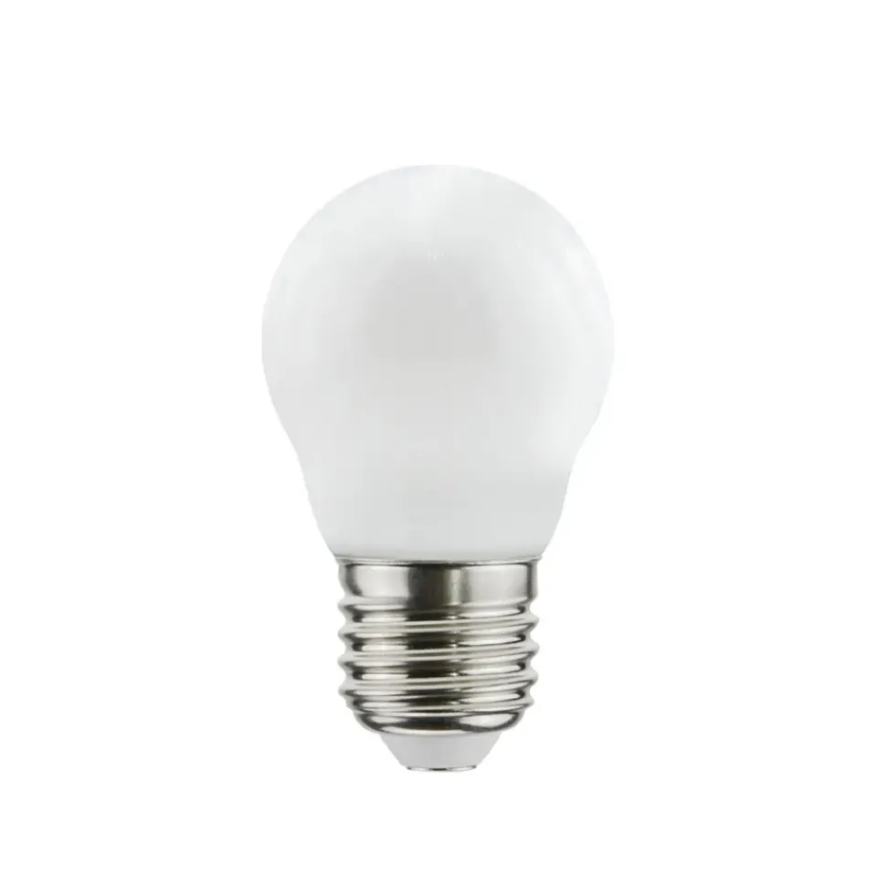Best Airam Filament LED dim to warm-globe E27 light source, Opal, p45 e27, 5w White