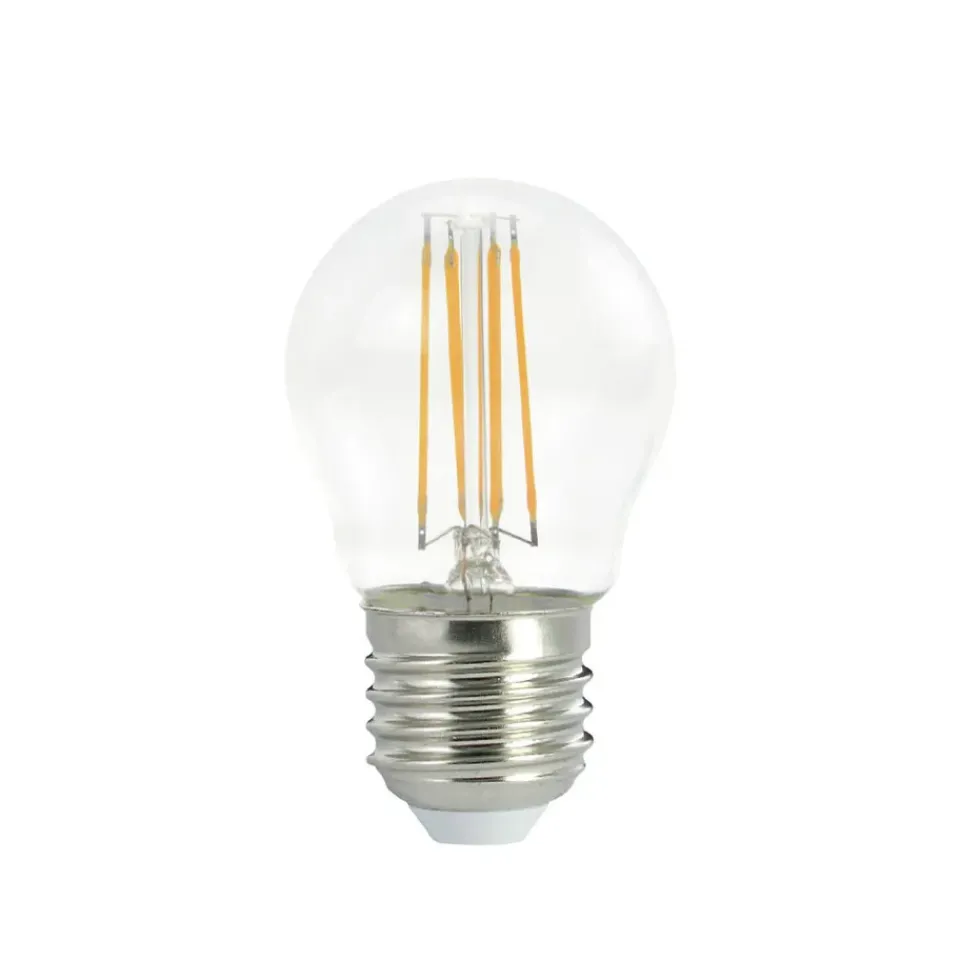 New Airam Filament LED globe E27 light source, Clear, with memory, p45 e27, 5w Transparent