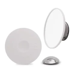 Outlet Bosign AirMirror makeup mirror x15 detachable with suction cup, Ø11.2 cm White