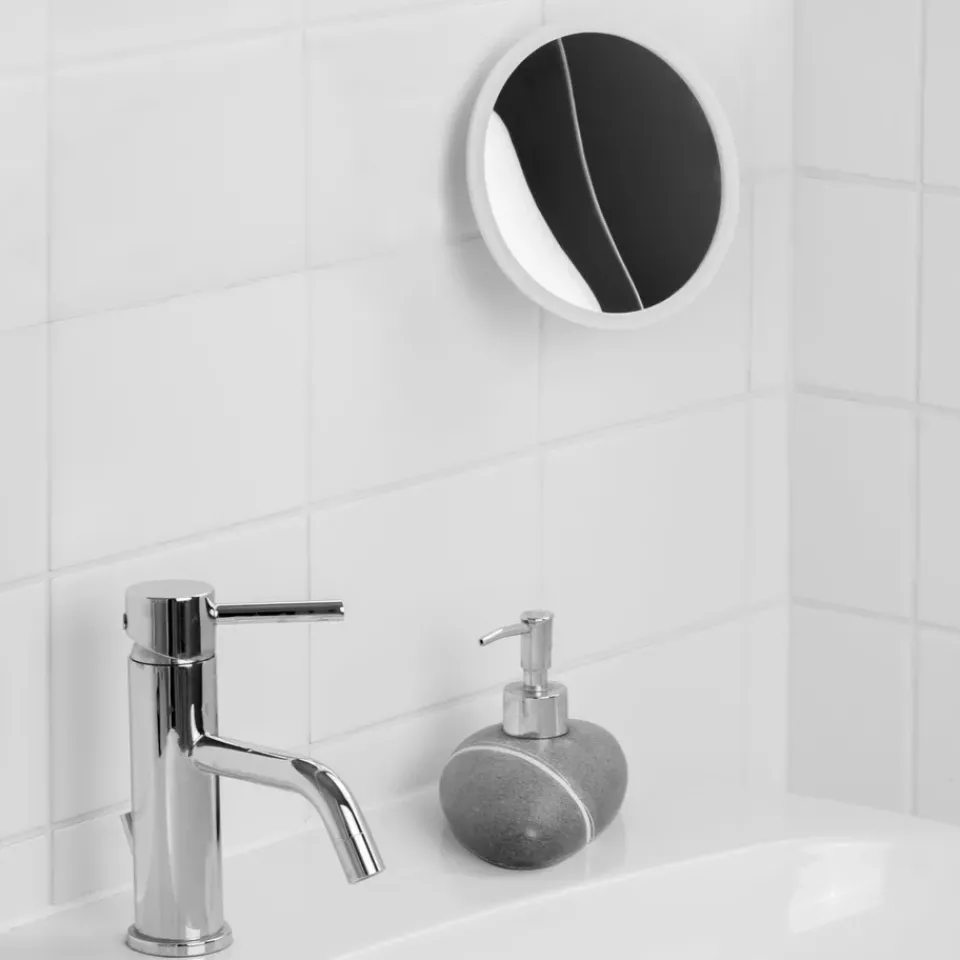 Table Mirrors^Bosign AirMirror makeup mirror x10 detachable with suction cup, Ø16.5 cm White