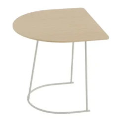 New Muuto Airy sofa table half size, Lacquered oak veneer-off White