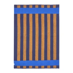 Discount Scandi Living Aisles wool blanket 130x180 cm, Blue BlueBrown