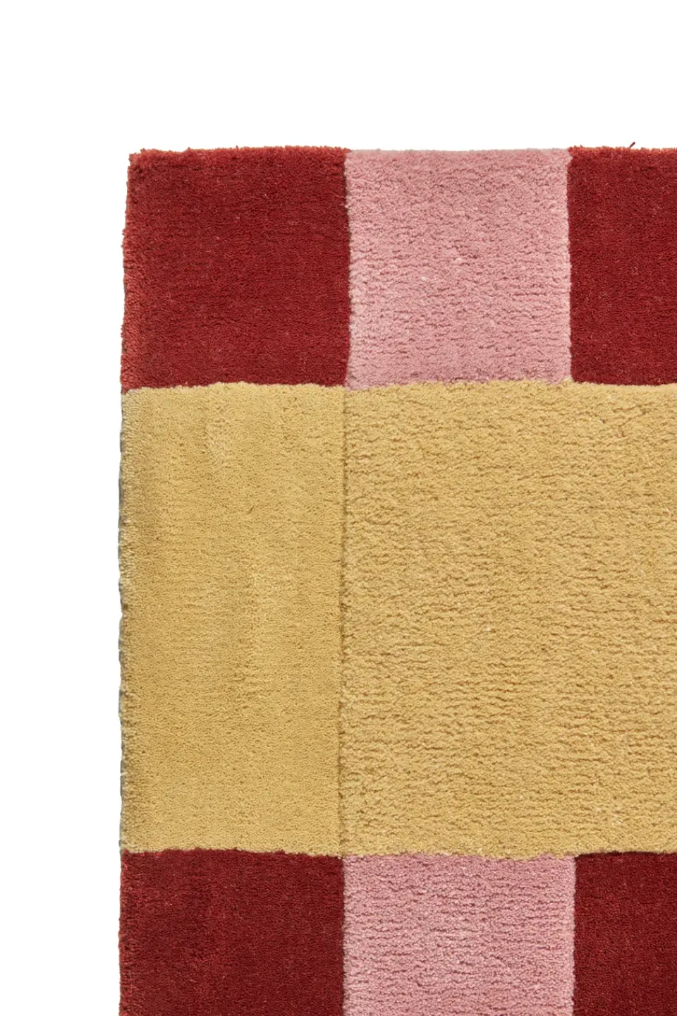 Wool Rugs^Scandi Living Aisles wool carpet, Red, 200x300 cm RedPink