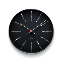 New Arne Jacobsen Clocks AJ Bankers clock , Ø 29 cm Black