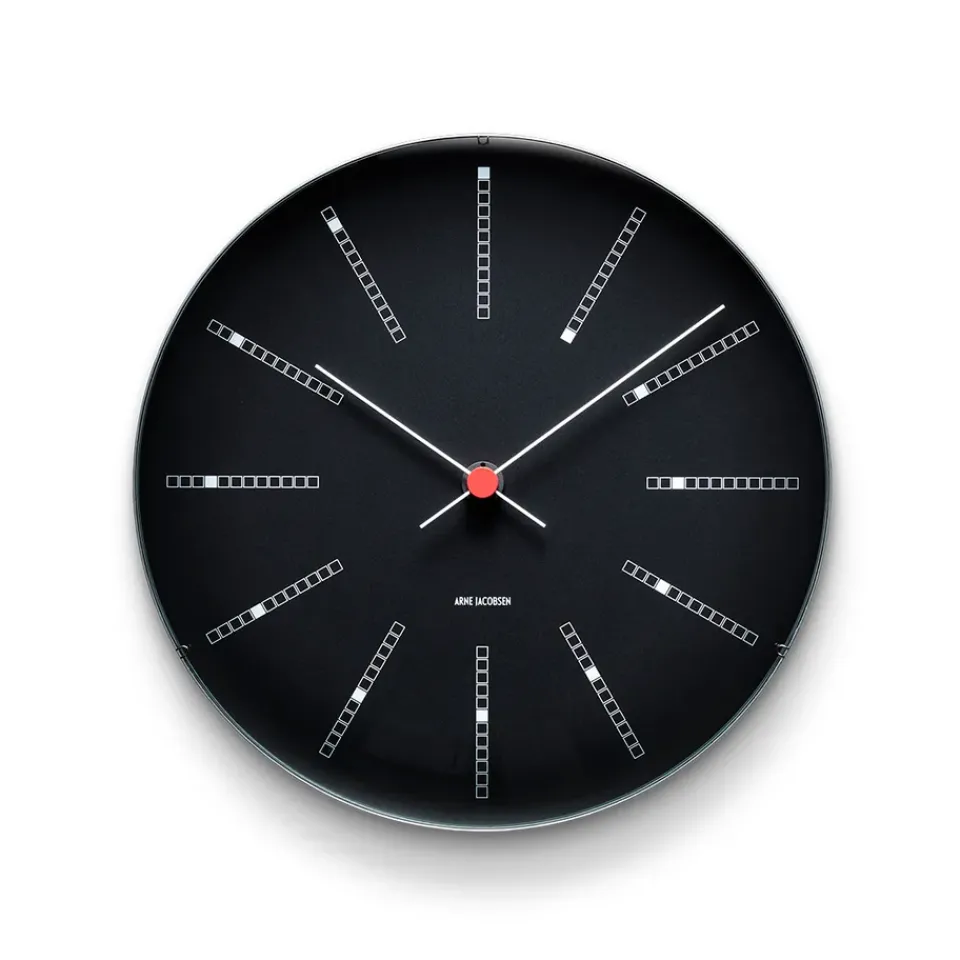 New Arne Jacobsen Clocks AJ Bankers clock , Ø 29 cm Black