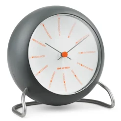 Mantel & Table Clocks^Arne Jacobsen Clocks AJ Bankers table clock Ø11 cm, Dark Grey