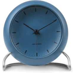 New Arne Jacobsen Clocks AJ City Hall table clock, stone Blue