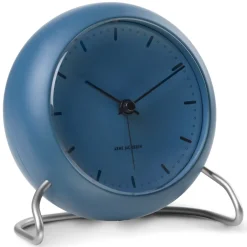 New Arne Jacobsen Clocks AJ City Hall table clock, stone Blue