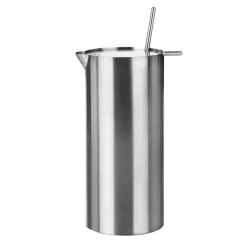 Water Jugs And Carafes^Stelton AJ cylinda-line cocktail jug 1 l, Stainless steel Silver-coloured