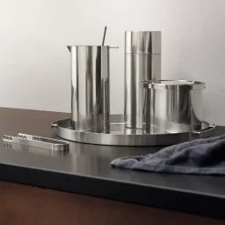 Water Jugs And Carafes^Stelton AJ cylinda-line cocktail jug 1 l, Stainless steel Silver-coloured