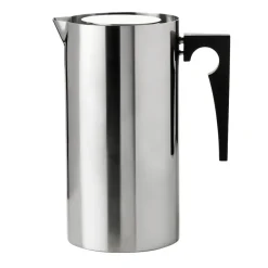 Coffee Presses & Makers^Stelton AJ cylinda-line coffee press kaffe 1 l, Stainless steel Silver-coloured