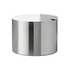 Best Stelton AJ cylinda-line sugar bowl, Stainless steel Silver-coloured