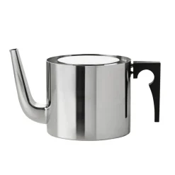 Best Stelton AJ cylinda-line teapot, stainless steel Silver-coloured
