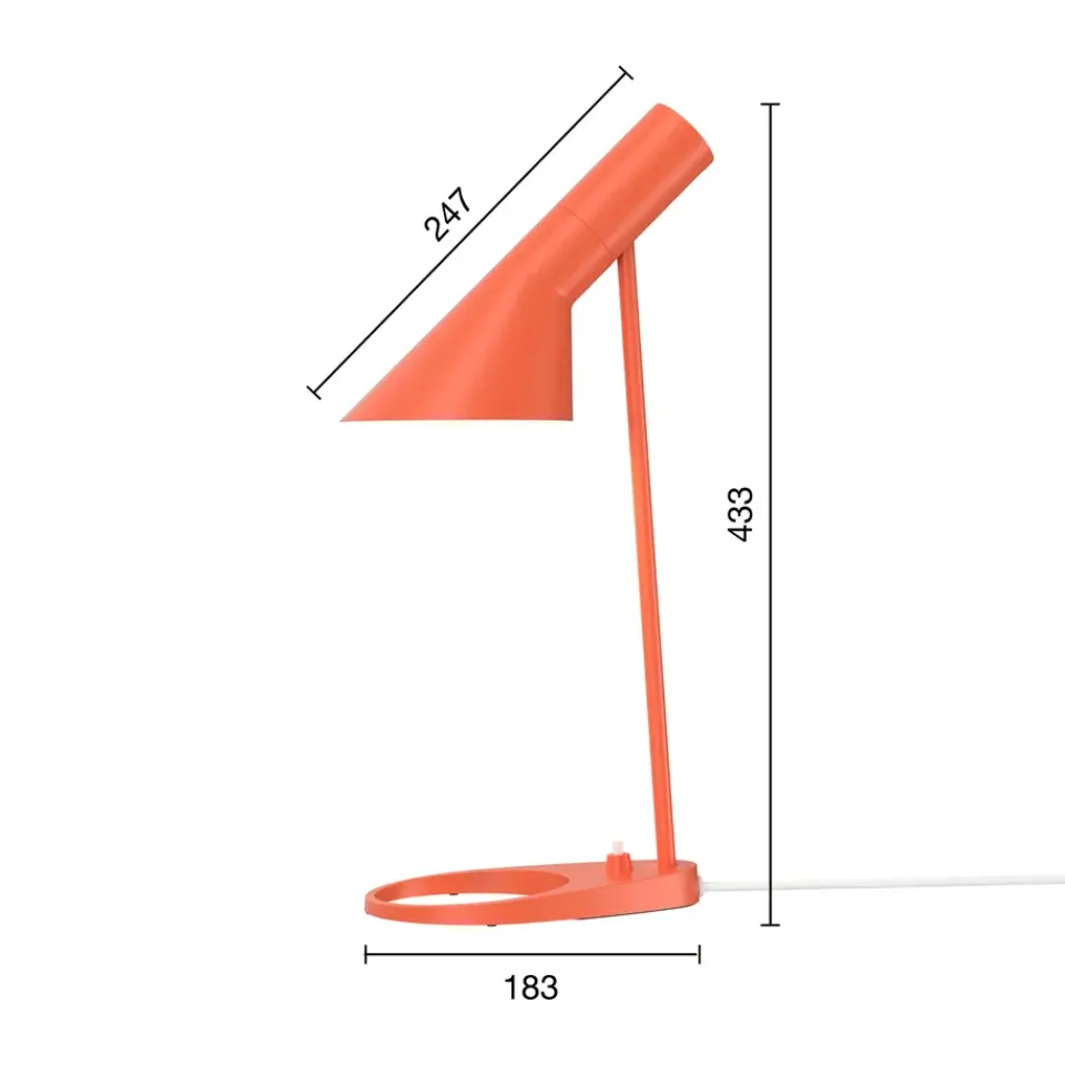 Children's Lamps^Louis Poulsen AJ MINI table lamp, Electric Orange