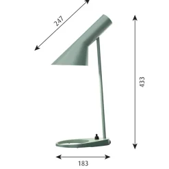 Online Louis Poulsen AJ MINI table lamp, Light petroleum Green