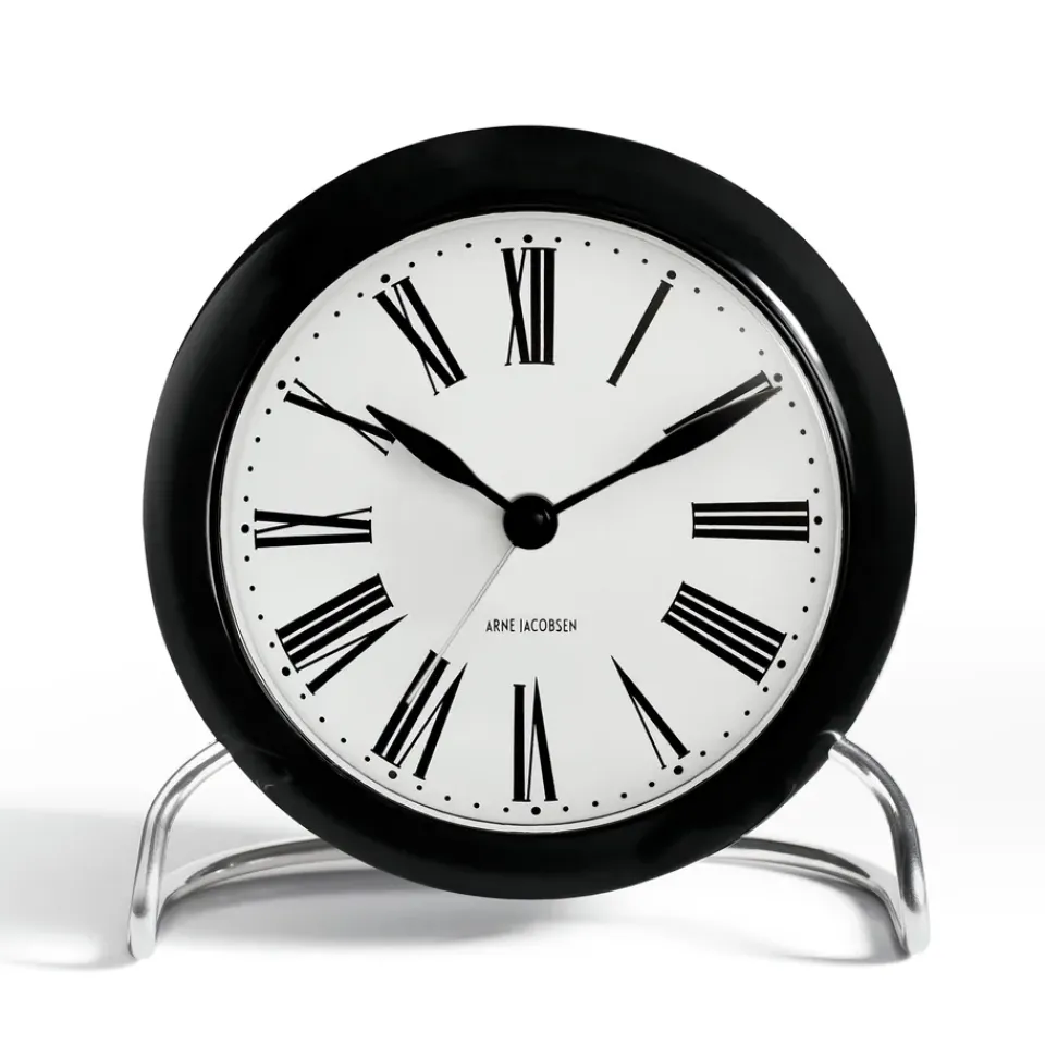 Mantel & Table Clocks^Arne Jacobsen Clocks AJ Roman table clock, Black