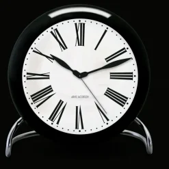 Mantel & Table Clocks^Arne Jacobsen Clocks AJ Roman table clock, Black