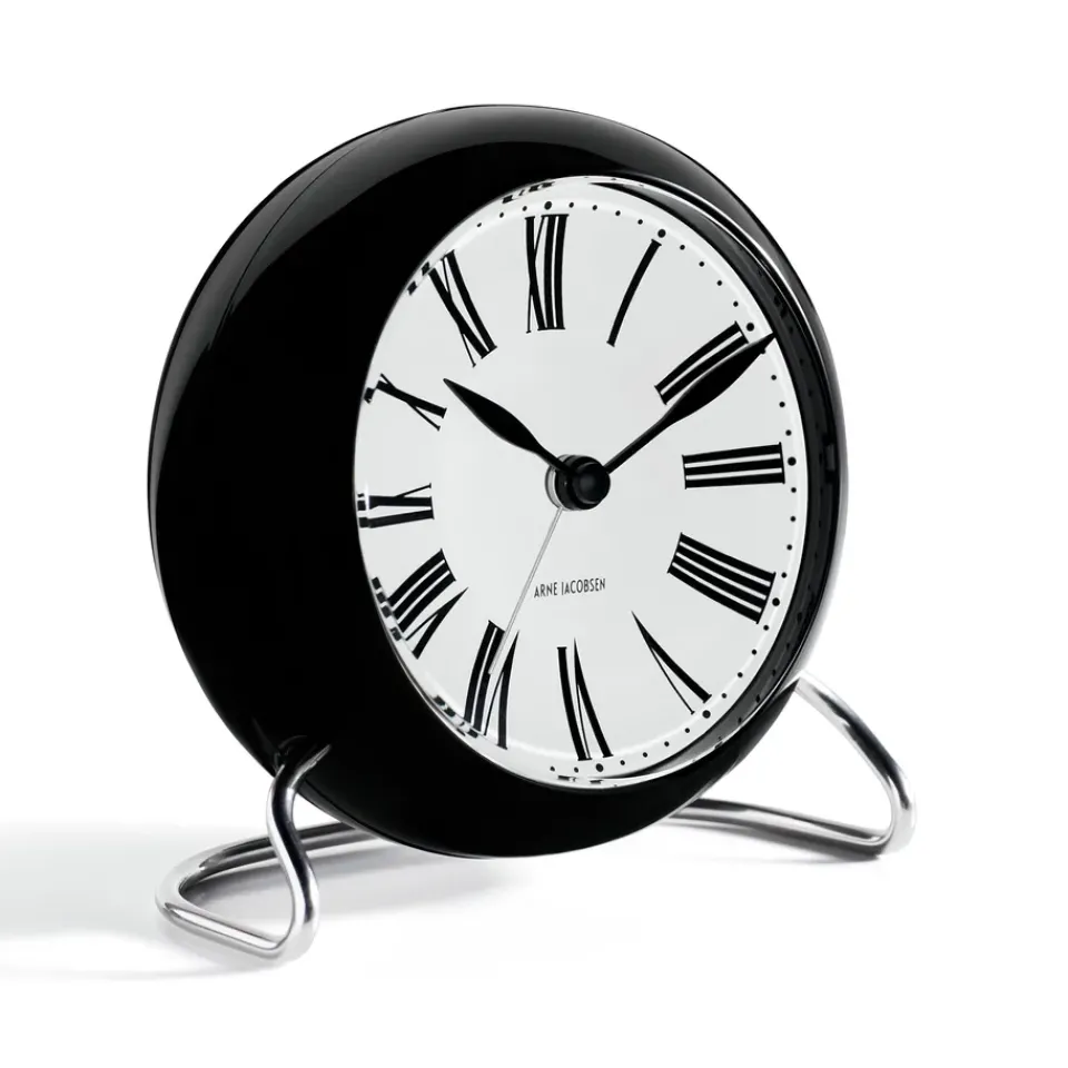 Mantel & Table Clocks^Arne Jacobsen Clocks AJ Roman table clock, Black