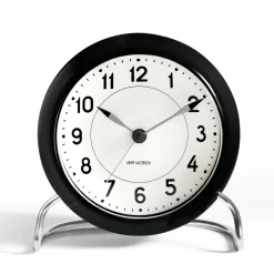 Mantel & Table Clocks^Arne Jacobsen Clocks AJ Station table clock, Black