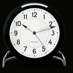 Mantel & Table Clocks^Arne Jacobsen Clocks AJ Station table clock, Black