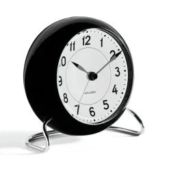 Mantel & Table Clocks^Arne Jacobsen Clocks AJ Station table clock, Black