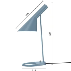 Desk Lamps^Louis Poulsen AJ table lamp, Dusty Blue