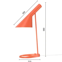 Discount Louis Poulsen AJ table lamp, Electric Orange