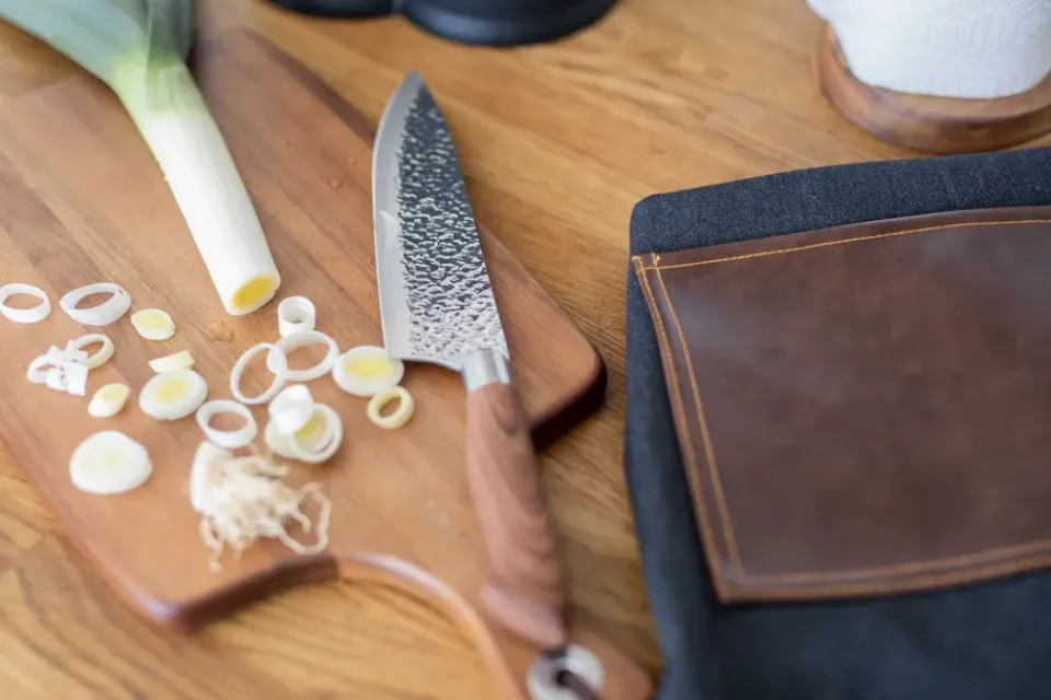 Knife Sets^Dorre Akira knife set in stainless steel 3 knives, Brown