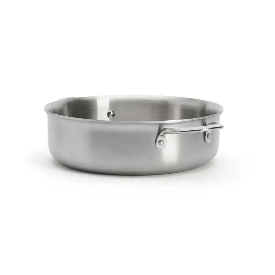 Clearance De Buyer Alchimy rak saute pan stainless steel, Ø24 cm Silver-coloured