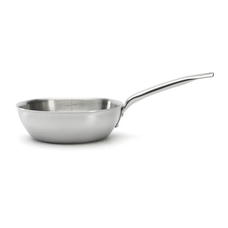 De Buyer Alchimy rounded sauté pan stainless steel, Ø24 cm Silver-coloured