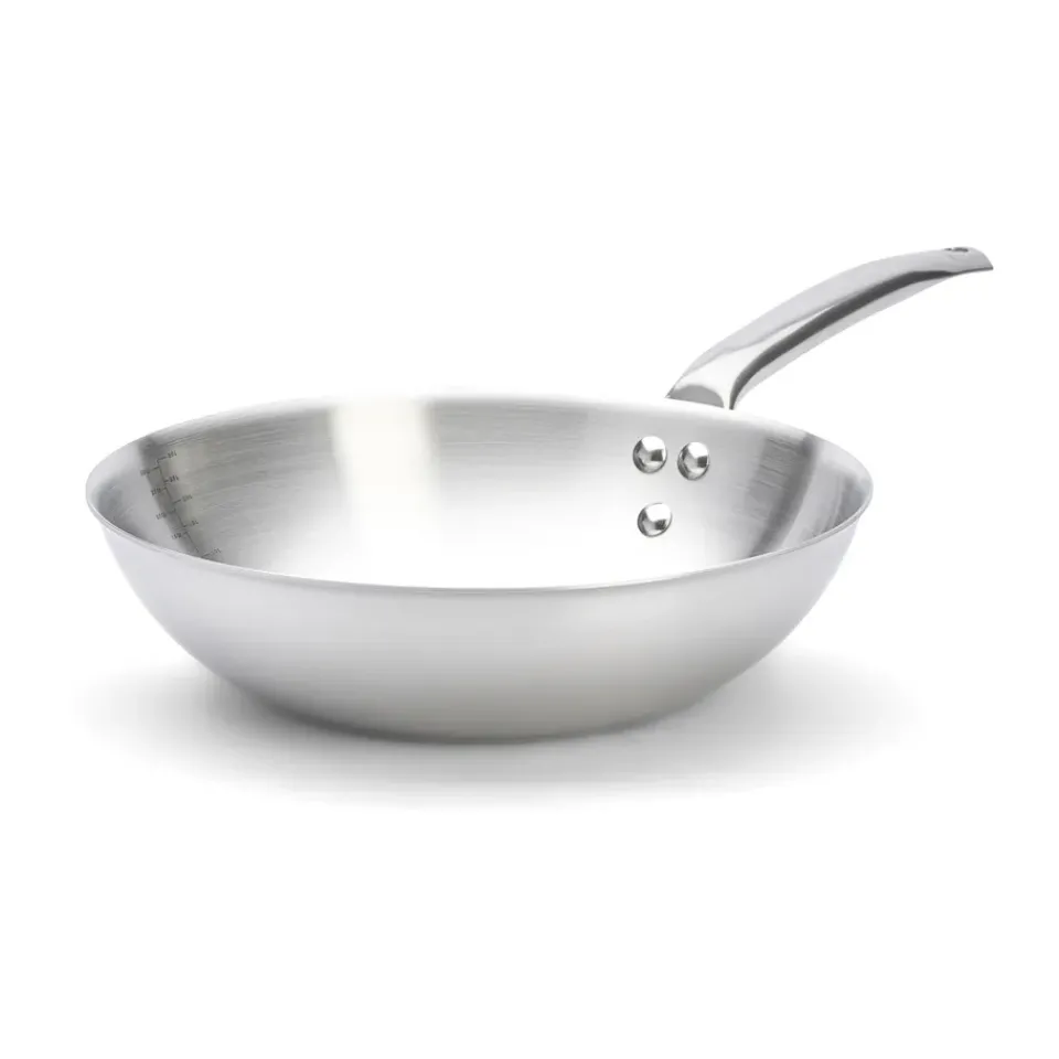 Best De Buyer Alchimy wok stainless steel, Ø28 cm Silver-coloured