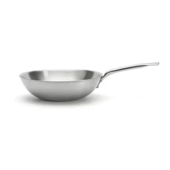 Woks^De Buyer Alchimy wok stainless steel, Ø32 cm Silver-coloured
