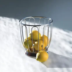 Outlet Alessi citrus basket, Ø19 cm Silver-coloured