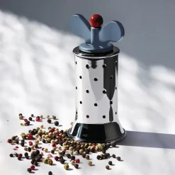 Salt & Pepper Grinders^Alessi pepper mill, blue-stainless steel BlueSilver-coloured