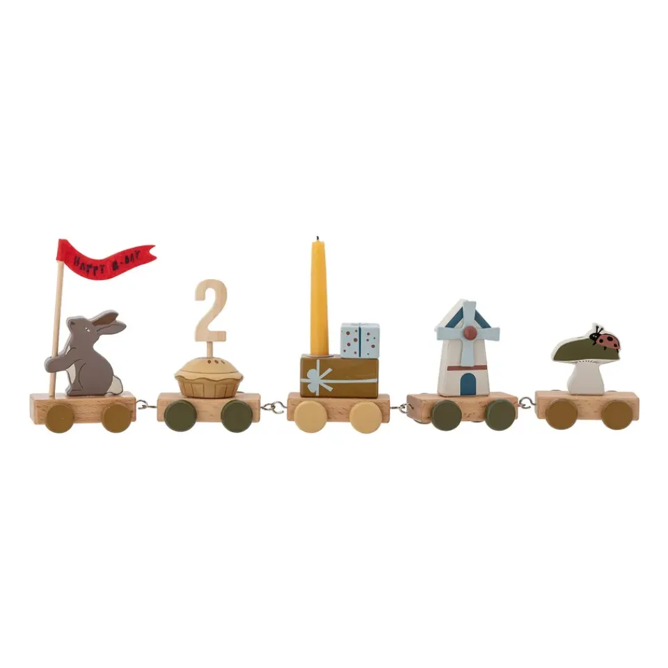 Children's Room Accessories|Children's Room Accessories^Bloomingville Alfi birthday train 39 cm, Brown Multi