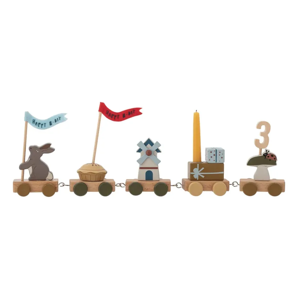 Children's Room Accessories|Children's Room Accessories^Bloomingville Alfi birthday train 39 cm, Brown Multi