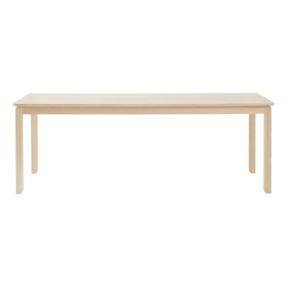 1898 Alfred dining table 90x220 cm, White pigmented oak Beige