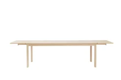 1898 Alfred dining table 90x220 cm, White pigmented oak Beige