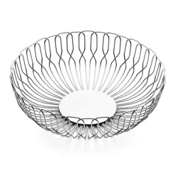 Bread Baskets^Georg Jensen Alfredo bread basket, large, Ø 26 cm GreySilver-coloured