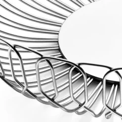 Bread Baskets^Georg Jensen Alfredo bread basket, large, Ø 26 cm GreySilver-coloured