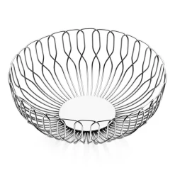 New Georg Jensen Alfredo bread basket, small, Ø 21.5 cm GreySilver-coloured