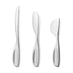 Cheese Knives^Georg Jensen Alfredo cheese knife set, 3-pack Silver-coloured