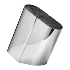 Knife Storage & Holders|Knife Blocks^Georg Jensen Alfredo knife block, Stainless steel-silver Transparent