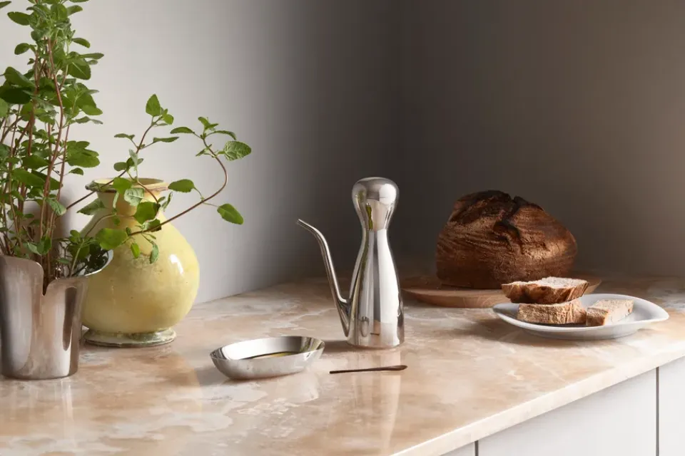 Bottles, Pourers & Drizzlers^Georg Jensen Alfredo oil and vinegar jug, 30 cl Silver-coloured