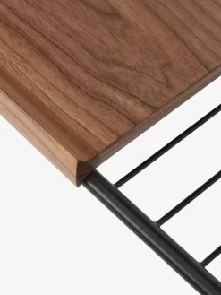 Sale &Tradition Alima storage trolley varnished walnut, Black & lacquered walnut BlackBrown