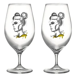 Outlet Kosta Boda All about you beer glass 40 cl 2-pack, Cheers to you Transparent