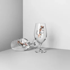 Online Kosta Boda All about you beer glass 40 cl 2-pack, Near you beer (rusty orange) OrangeTransparent