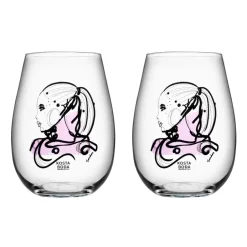 Drinking Glasses & Tumblers^Kosta Boda All about you glass 57 cl 2-pack, love you (pink) Transparent